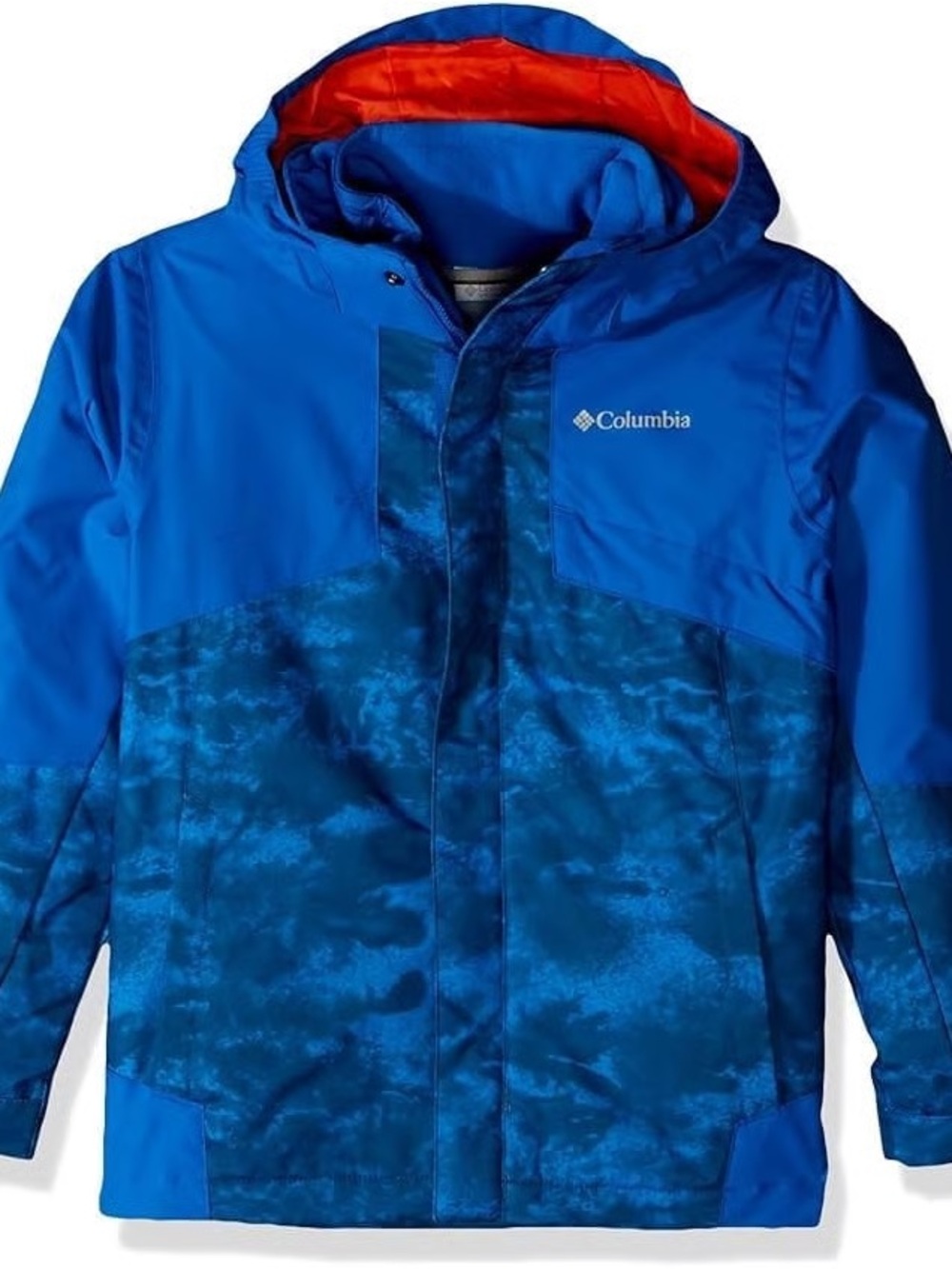 Columbia Bugaboo Interchange 2-in-1 Blue and Orange Kids' Waterproof Ski Coat